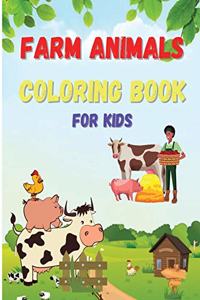 Farm Animals Coloring Book For Kids