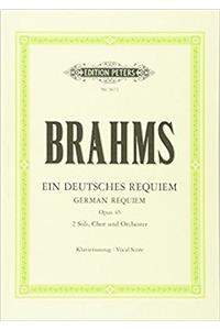GERMAN REQUIEM OP 45 VOCAL SCORE