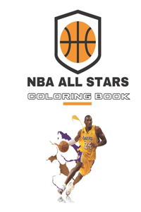 NBA all stars coloring book: NBA coloring book with most all stars players, Stephen Curry, Lebron James, Kevin Durant, Kawhi Leonard, James Alexander and others