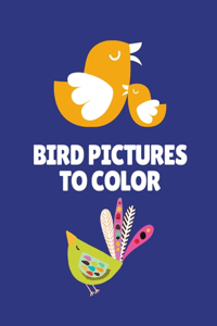 Bird pictures to color