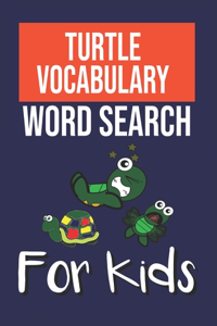 Turtle Vocabulary Word Search for Kids