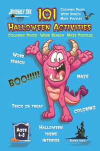 Halloween Activity Book for Kids Ages 4-8