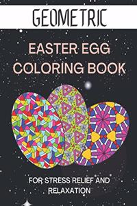 Geometric easter egg coloring book