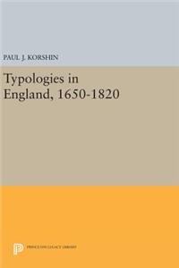 Typologies in England, 1650-1820