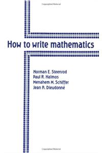 How to Write Mathematics