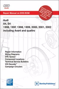 Audi A4 1996-2001; A4 Avant 1998-2001 S4 2000-2002; S4 Avant 2001-2002: Repair Manual on DVD-ROM