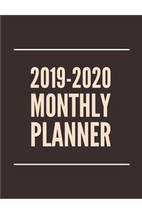 2019-2020 Monthly Planner