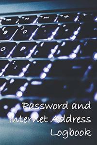 Password and Internet Address Logbook