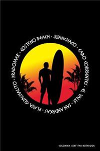 Colombia Surf Fan Notebook