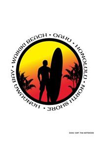 Oahu Surf Fan Notebook