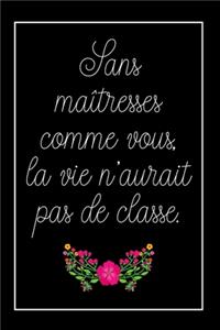 Carnet De Notes Pour Maîtresse