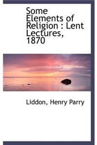 Some Elements of Religion