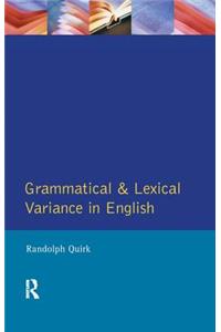 Grammatical and Lexical Variance in English