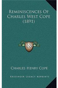 Reminiscences Of Charles West Cope (1891)