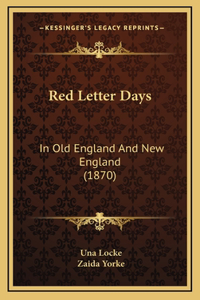 Red Letter Days
