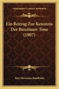 Beitrag Zur Kenntnis Der Bunzlauer Tone (1907)