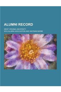 Alumni Record; West Virginia University