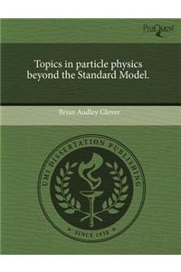 Topics in Particle Physics Beyond the Standard Model