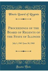 Proceedings of the Board of Regents of the State of Illinois