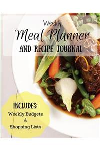 Weekly Meal Planner and Recipe Journal
