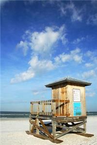 White Sand Beach with a Wooden Lifeguard Tower Journal