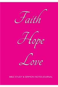 Bible Study and Sermon Notes Journal