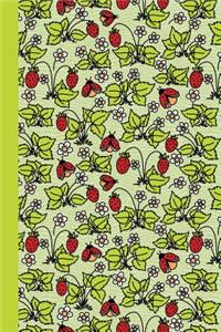 Sketchbook: Ladybugs (Green) 6x9 - Blank Journal with No Lines - Journal Notebook with Unlined Pages for Drawing and Writing on Blank Paper
