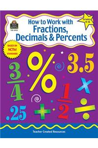 How to Work with Fractions, Decimals & Percents, Grades 4-6