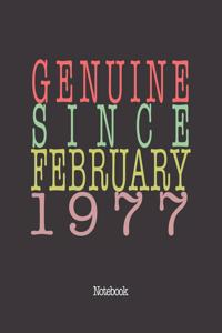 Genuine Since February 1977