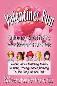 Valentines Fun Activity Book for Kids Pre-K