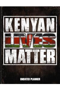 Kenyan Lives Matter Undated Planner