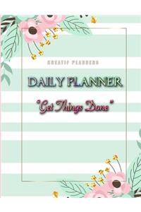 Kreatif Planners - Daily Planner Get Things Done: Daily Agenda 12 Week Undated for Students, Moms, Employees and for Creative People to Stay Organized and Productive - Perfect Way to Schedule and Or