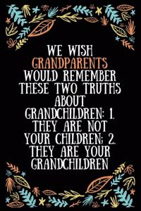 We wish grandparents would remember these two truths about grandchildren 1. They are not your children 2. They are your grandchildren