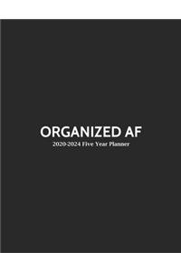 2020-2024 Five Year Planner Organized AF