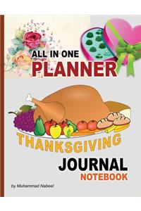 Thanksgiving Journal Notebook -All in One Planner
