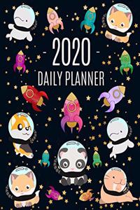 Space Animal Astronauts Planner 2020