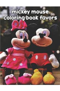 Mickey Mouse Coloring Book Favors