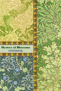 Mystery of Blossoms NOTEBOOK [ruled Notebook/Journal/Diary to write in, 60 sheets, Medium Size (A5) 6x9 inches]
