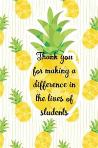 Thank You For Making Difference In Lives Of Students