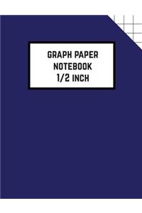 Graph Paper Notebook 1/2 inch