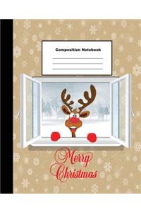 Merry Christmas Composition Notebook