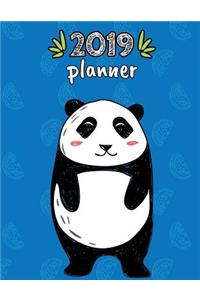 2019 Planner: Weekly Dated with Inspirational Quotes - Blue Panda