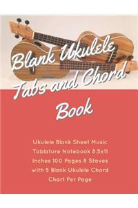 Blank Ukulele Tabs and Chord Book