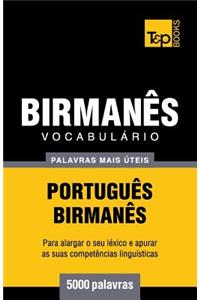 Vocabulário Português-Birmanês - 5000 palavras mais úteis