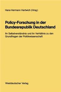 Policy-Forschung in der Bundesrepublik Deutschland