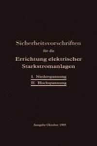 Sicherheitsvorschriften für die Errichtung elektrischer Starkstromanlagen