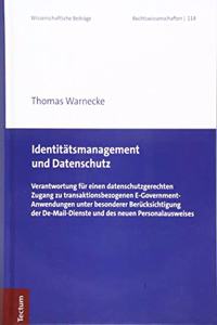 Identitatsmanagement Und Datenschutz