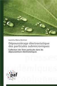 Dépoussiérage Électrostatique Des Particules Submicroniques