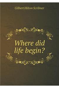 Where Did Life Begin?