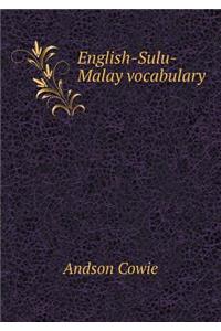 English-Sulu-Malay Vocabulary